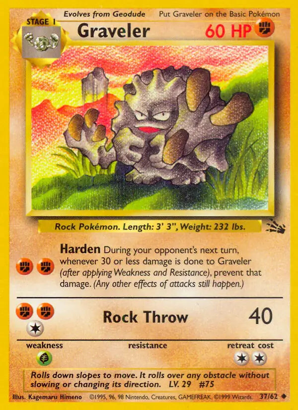 Graveler Fossil Uncommon 37 (HP)