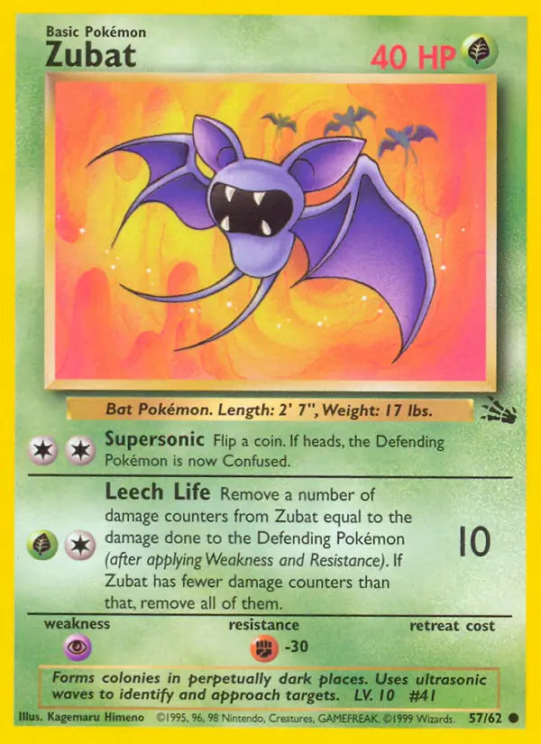 Zubat Fossil Common 57 (MP)
