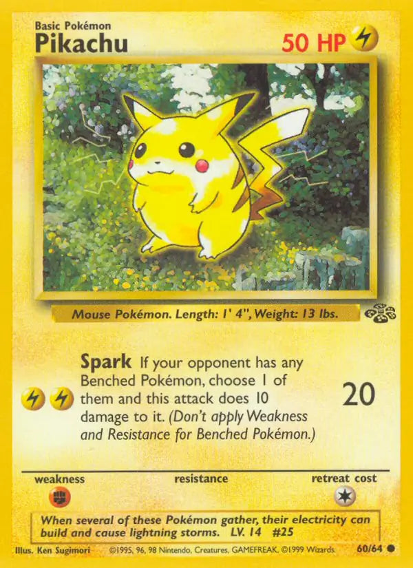 Pikachu Jungle Common 60 (HP)