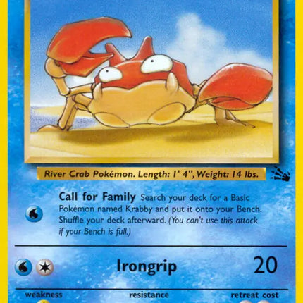 Krabby Fossil Common 51 (MP)