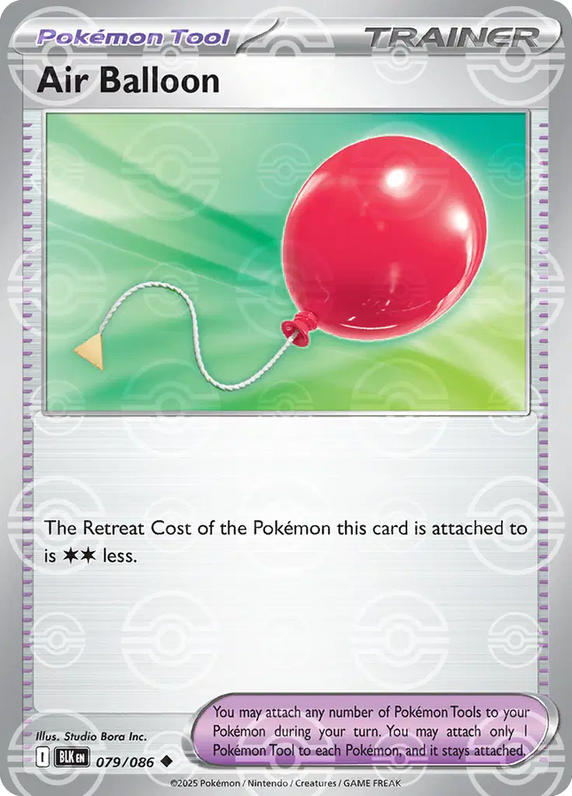 Air Balloon (Poke Ball Pattern) Uncommon • 079/086 Black Bolt