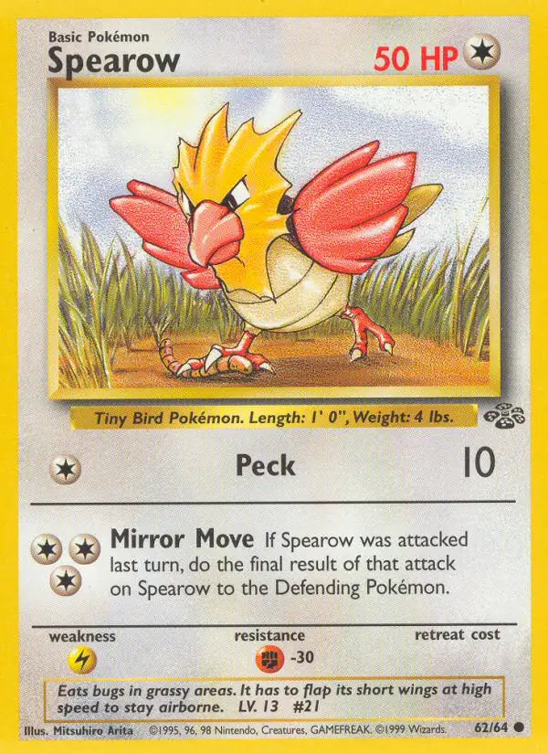 Spearow Jungle Common 62 (DMG)