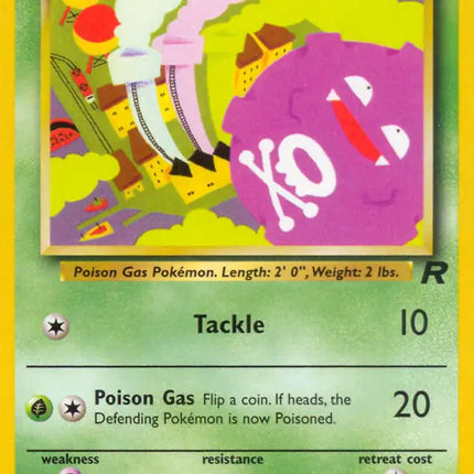 Koffing Team Rocket Common 58 (MP)