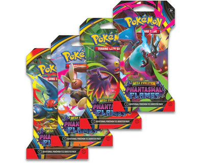 Pokemon - Mega Evolution - Phantasmal Flames - Sleeved Booster Pack *Random Artwork