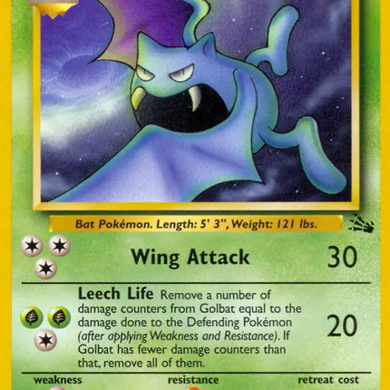 Golbat Fossil Uncommon 34 (LP)