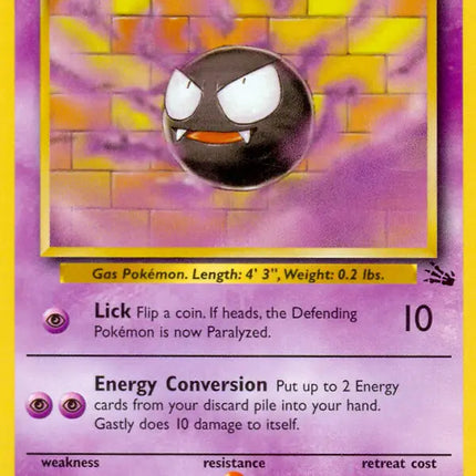 Gastly Fossil Uncommon 33 (MP)