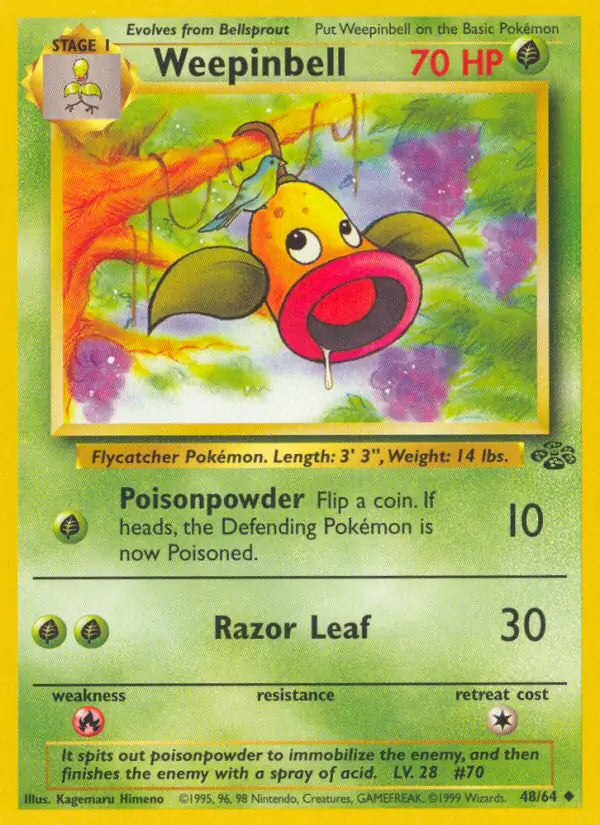 Weepinbell Jungle Uncommon 48 (MP)