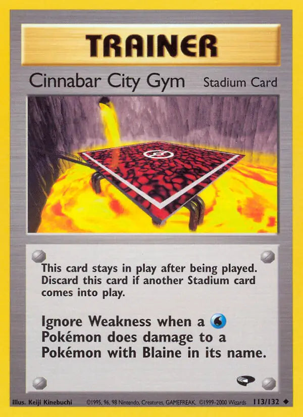 Cinnabar City Gym Gym Challenge Uncommon 113 (MP)