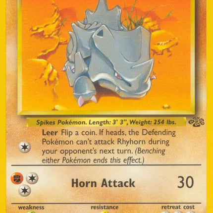 Rhyhorn Jungle Common 61 (HP)