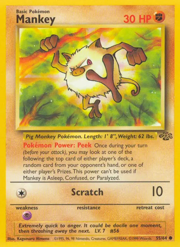Mankey Jungle Common 55 (MP)
