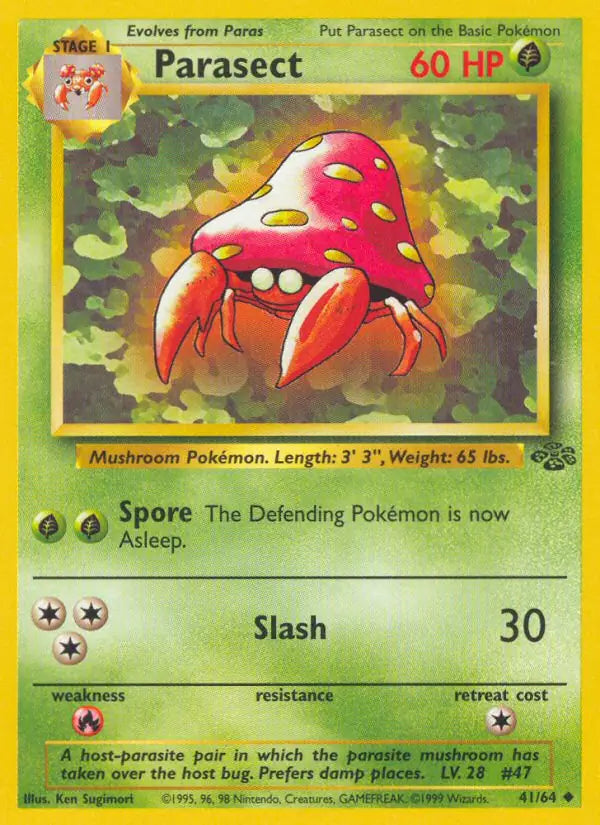 Parasect Jungle Uncommon 41 (HP)
