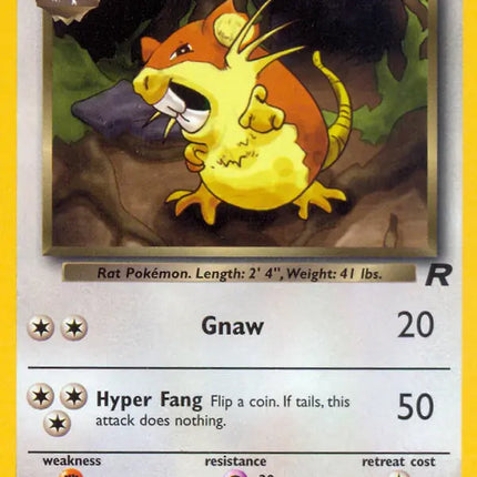 Dark Raticate Team Rocket Common 51 (LP)