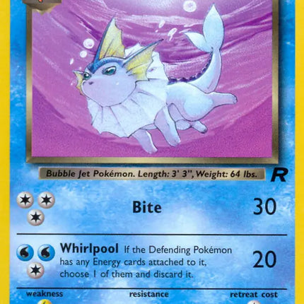 Dark Vaporeon Team Rocket Uncommon 45 (HP)