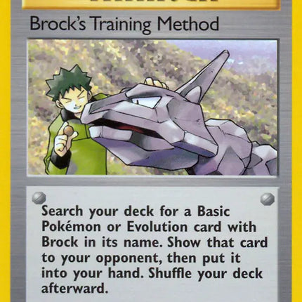 Brock's Training Method Gym Heroes Uncommon 106 (MP)
