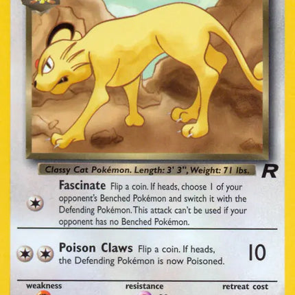 Dark Persian Team Rocket Uncommon 42 (HP)