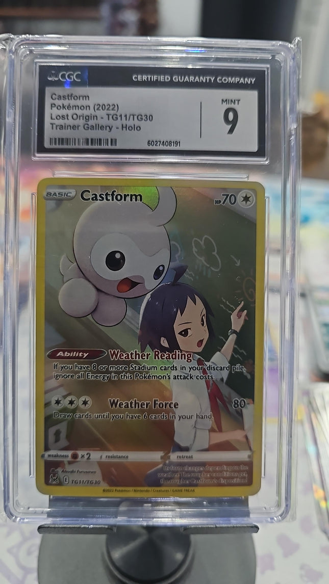 Castform Ultra Rare • TG11/TG30 Lost Origin Trainer Gallery CGC MINT 9