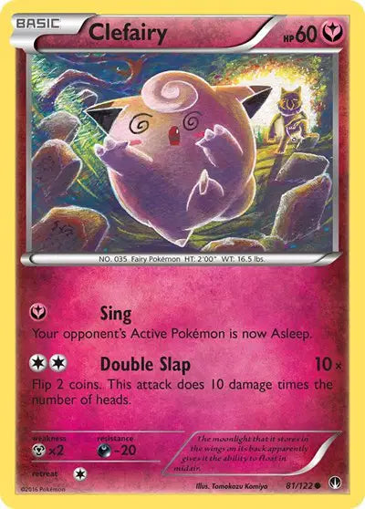 Clefairy 81 BREAKpoint Reverse Holofoil