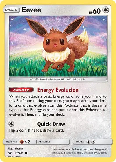 Eevee Common • 101 Sun & Moon Base Set