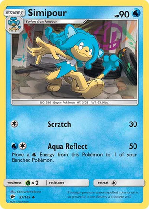 Simipour Burning Shadows Uncommon 37/147