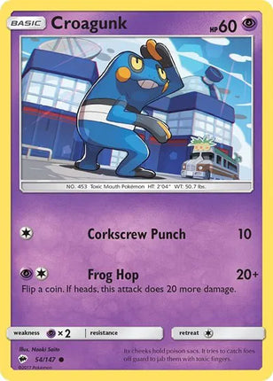 Croagunk Burning Shadows Common 54/147