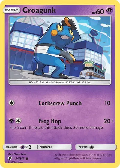 Croagunk Burning Shadows Common 54/147