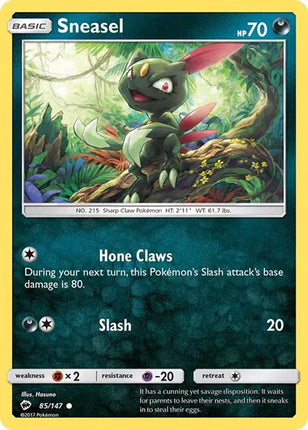 Sneasel Burning Shadows Common 85/147