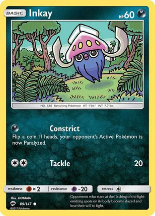 Inkay Burning Shadows Common 89/147