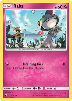 Ralts Burning Shadows Common 91/147