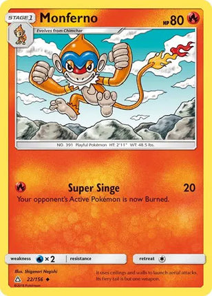 Monferno Ultra Prism Uncommon 22/156