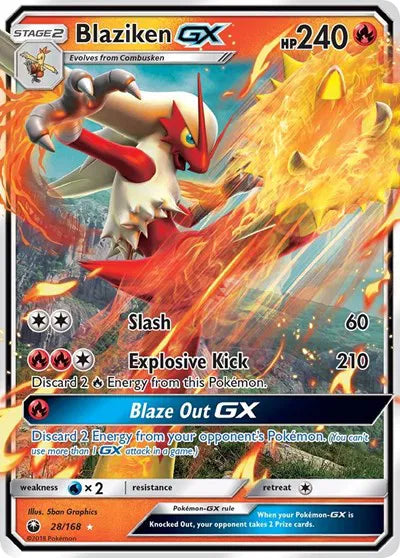 Blaziken GX Celestial Storm Ultra Rare 28
