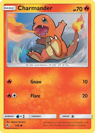 Charmander Hidden Fates Common 7/68