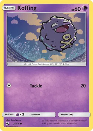 Koffing Hidden Fates Common 28/68