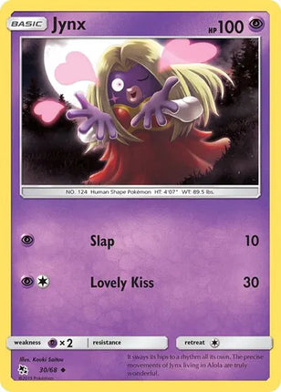Jynx Hidden Fates Uncommon 30/68