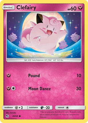 Clefairy (39) Hidden Fates Common 39/68
