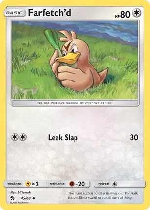 Farfetch'd Hidden Fates Uncommon 45/68
