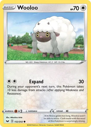 Wooloo (152) Sword & Shield Base Set Common 152/202