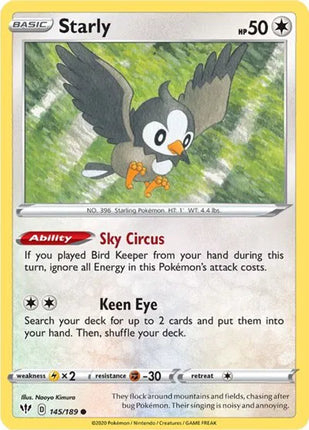 Starly Darkness Ablaze Common 145/189