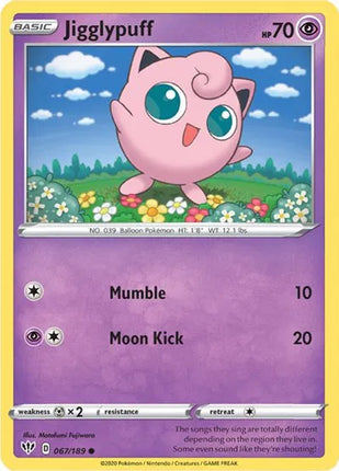 Jigglypuff Darkness Ablaze Common 067/189