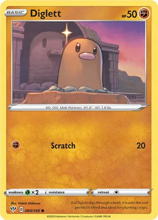 Diglett Darkness Ablaze Common 084/189