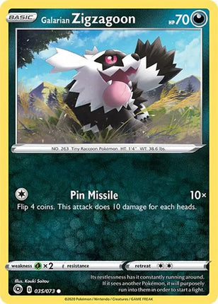 Galarian Zigzagoon Champion's Path Common 35/73