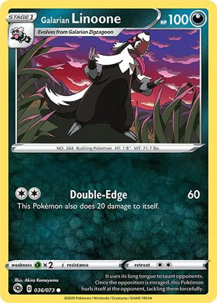 Galarian Linoone Champion's Path Common 36/73