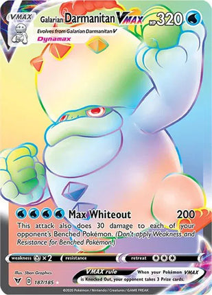 Galarian Darmanitan VMAX (Secret) Vivid Voltage Secret Rare 187/185