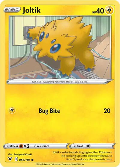 Joltik Pokemon • Common • 055/185 Vivid Voltage
