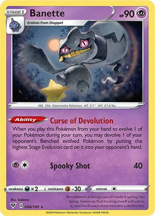 Banette Vivid Voltage Rare 068/185