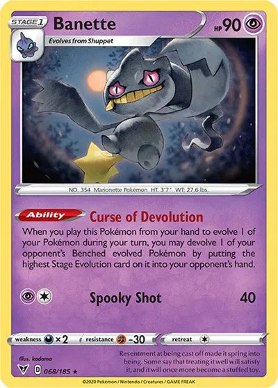 Banette Vivid Voltage Rare 068/185