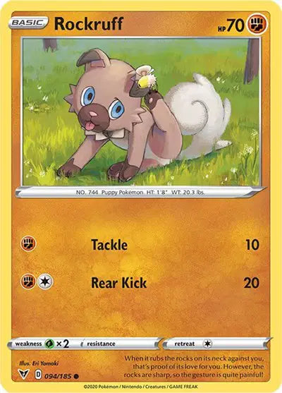 Rockruff Common • 094/185 Vivid Voltage