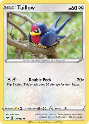 Taillow Common • 133/185 Vivid Voltage Reverse Holofoil