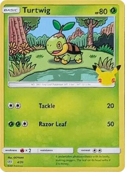 Turtwig  Promo • 4/25 McDonald's 25th Anniversary Promos