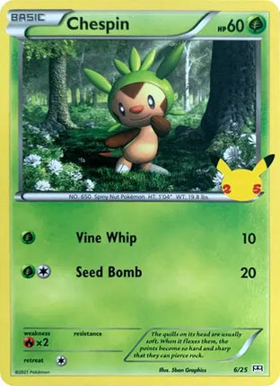 Chespin Promo • 6/25 McDonald's 25th Anniversary Promos