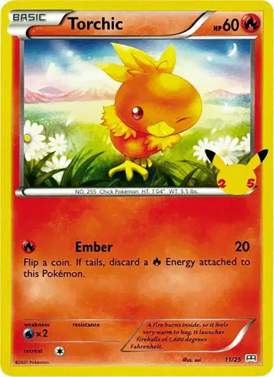Torchic Promo • 11/25 McDonald's 25th Anniversary Promos